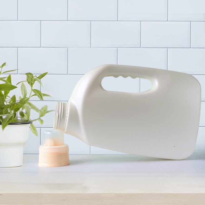 Cleaning 2000ml PE Plastic Detergent Bottle with Handle
