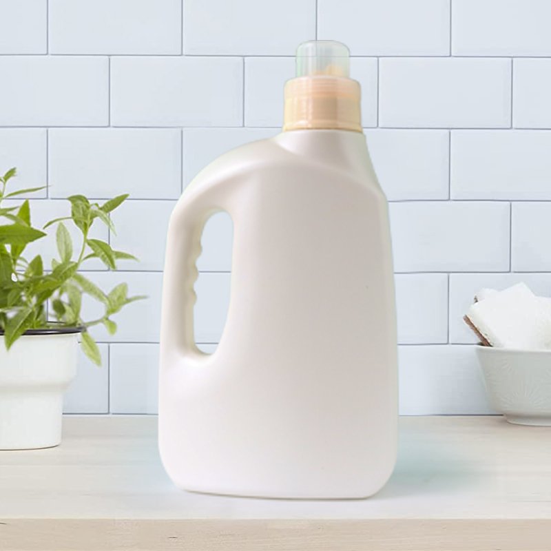 Cleaning 2000ml PE Plastic Detergent Bottle with Handle