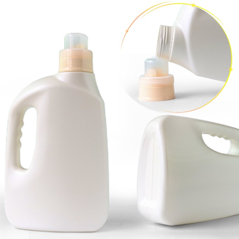 Cleaning 2000ml PE Plastic Detergent Bottle with Handle