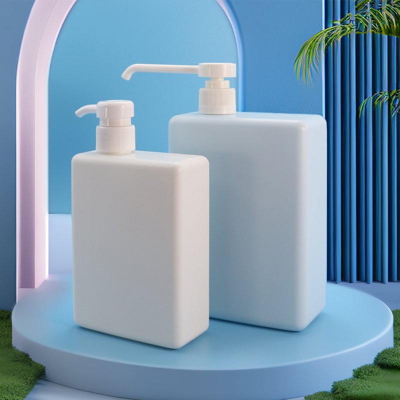 Bath & Body 1000ml Rectangular PE Plastic Bottle – 28mm Neck
