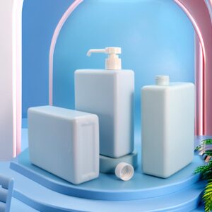 Bath & Body 1000ml Rectangular PE Plastic Bottle – 28mm Neck