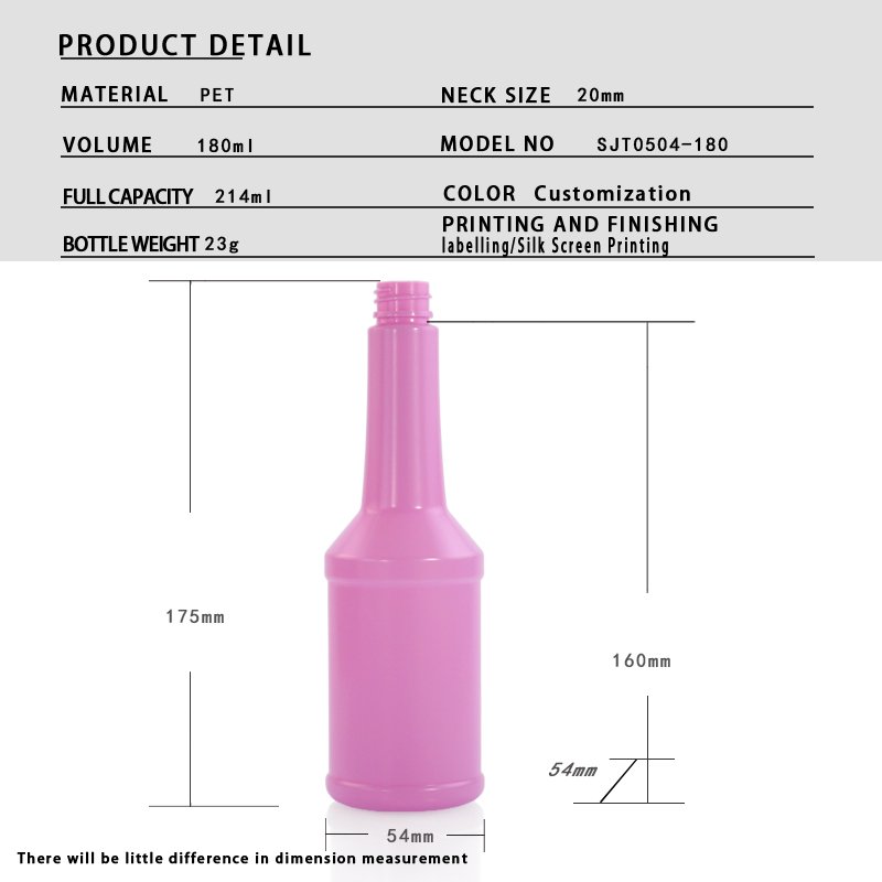 180ml PET Cosmetic Bottle