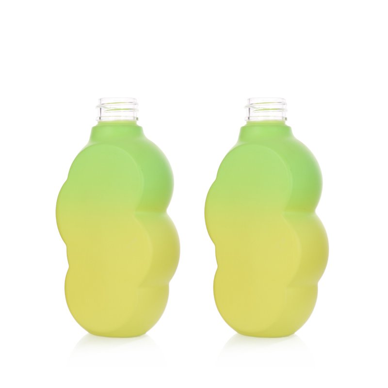 Cosmetic 300ml PET Shampoo Bottle – Space-Saving Flat