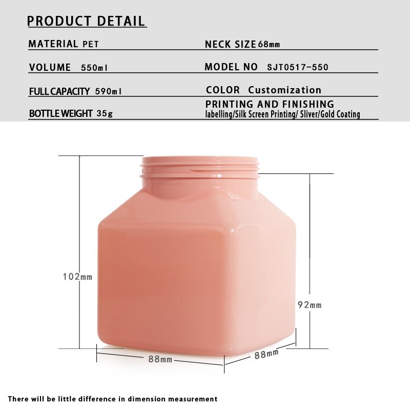 Cosmetic 550ml PET Bulk Refill Bottle – Eco Bulk