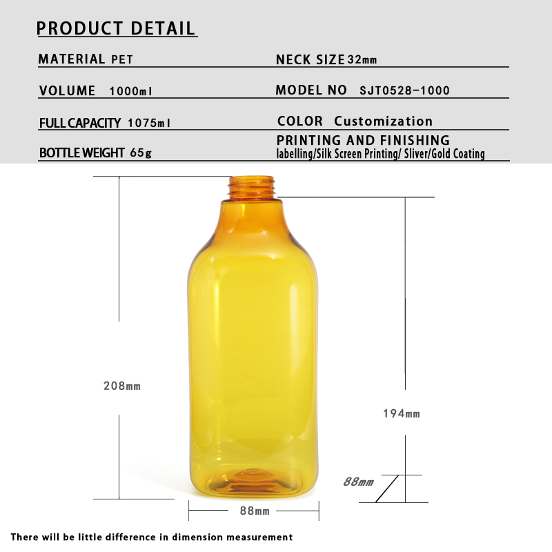 Bath & Body 1000ml PET Bath Bottle