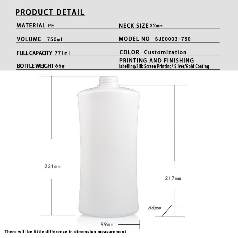 750ml PE Bottle