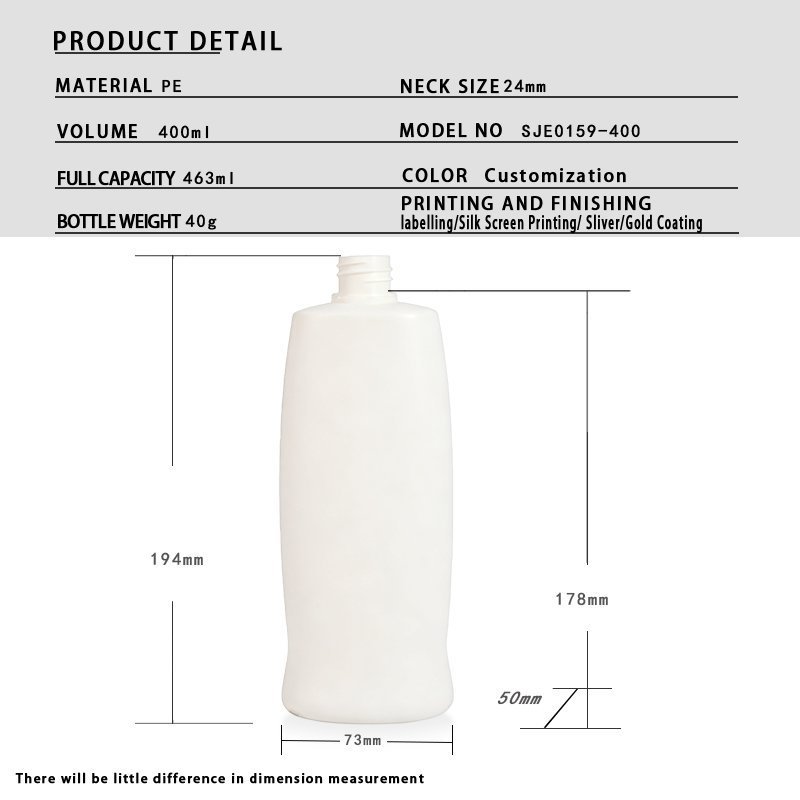 400ml PE Bottle