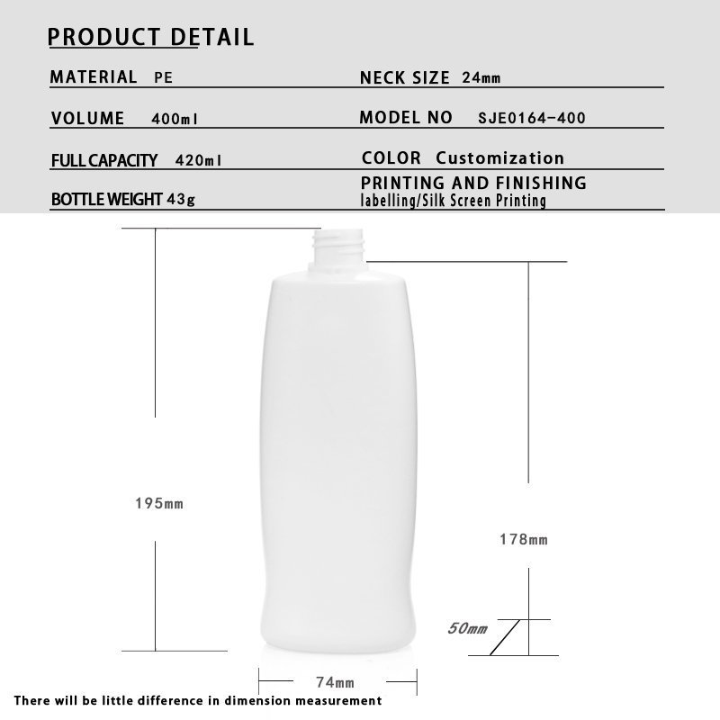 400ml PE Bottle