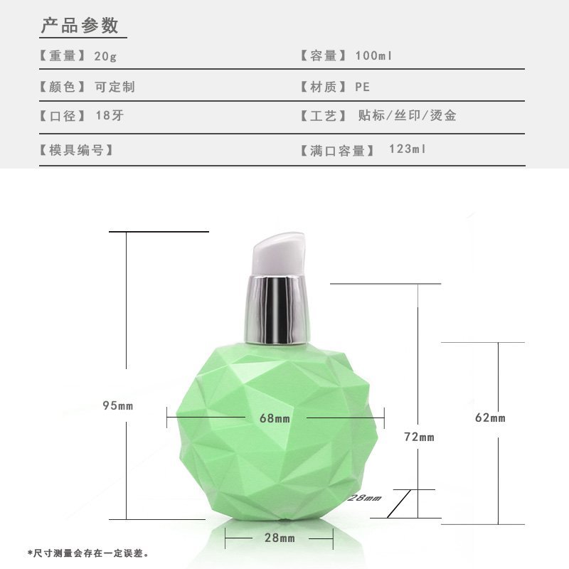 SJE-1769-100-1770-300-01 100ml PE Bottle