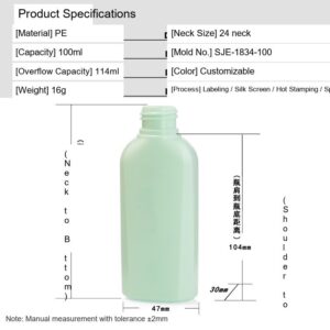 SJE-1834-100 100ml PE Bottle