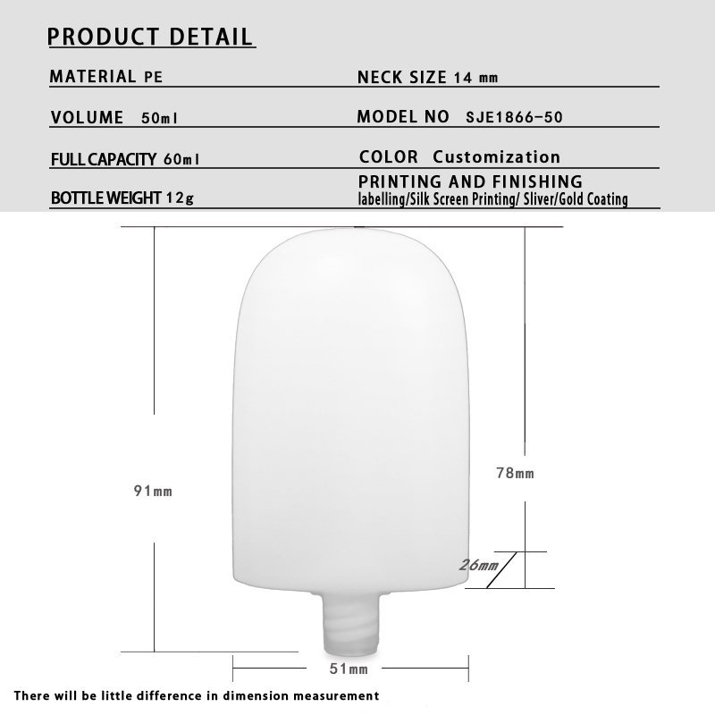 SJE-1866-50 50ml PE Bottle