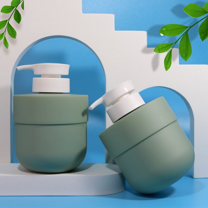 Large 500ml PET Refillable Body Lotion Empty Pump Bottle with 24mm Neck 45g