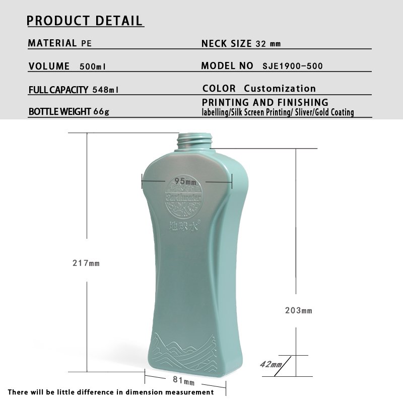 500ml PE Round Bottle for Body Lotion & Hand Soap – 28mm Neck, 45g