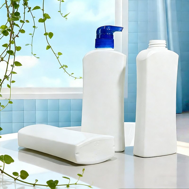 500ml PE Round Bottle for Shampoo & Conditioner – 28mm Neck, 45g