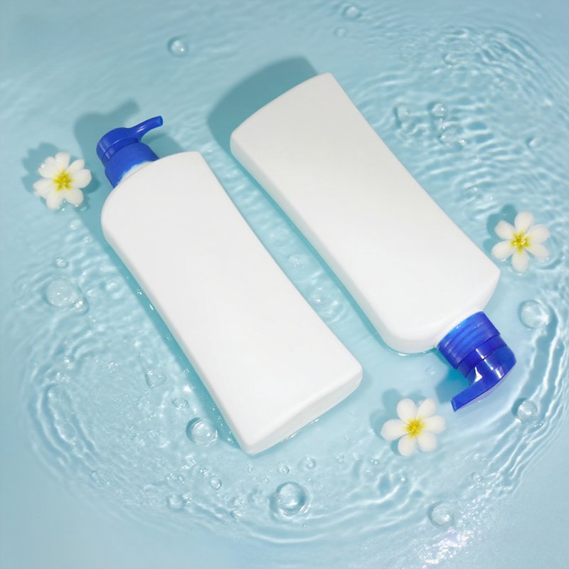 500ml PE Round Bottle for Shampoo & Conditioner – 28mm Neck, 45g