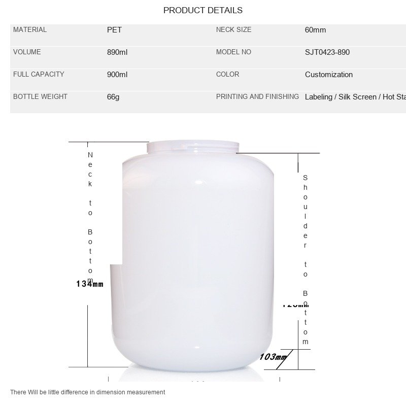 Bath & Body 890ml PET Round Bottle for Family Body Wash & Shampoo – 28mm Neck, 62g
