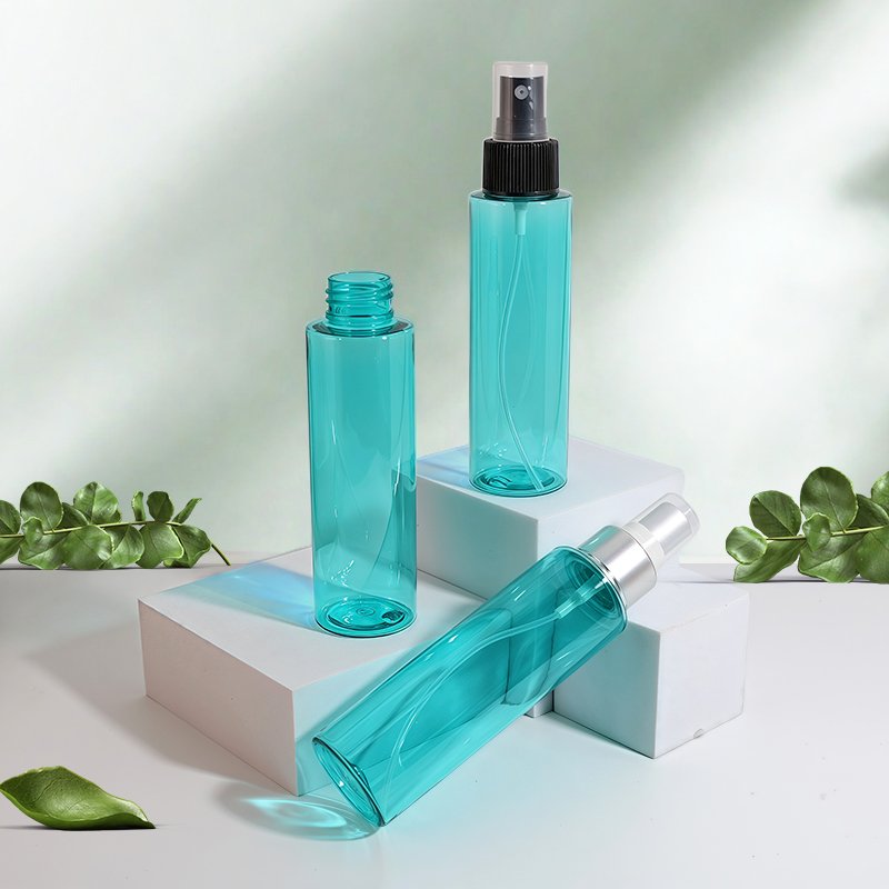 Travel Size 100ml PET Cosmetic Mist Empty Spray Bottle with 18mm Neck 18g