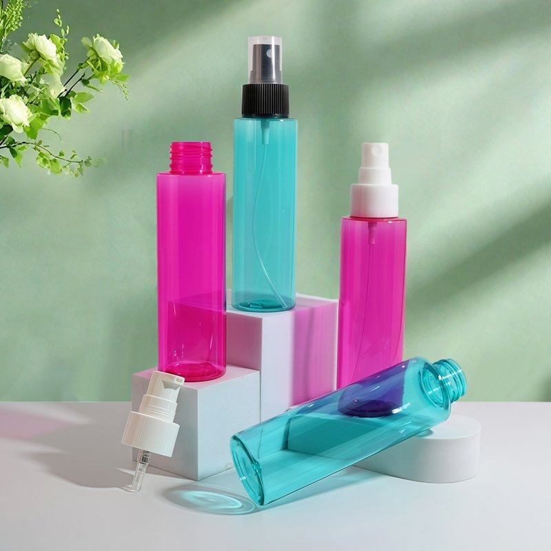 Travel Size 100ml PET Cosmetic Mist Empty Spray Bottle with 18mm Neck 18g