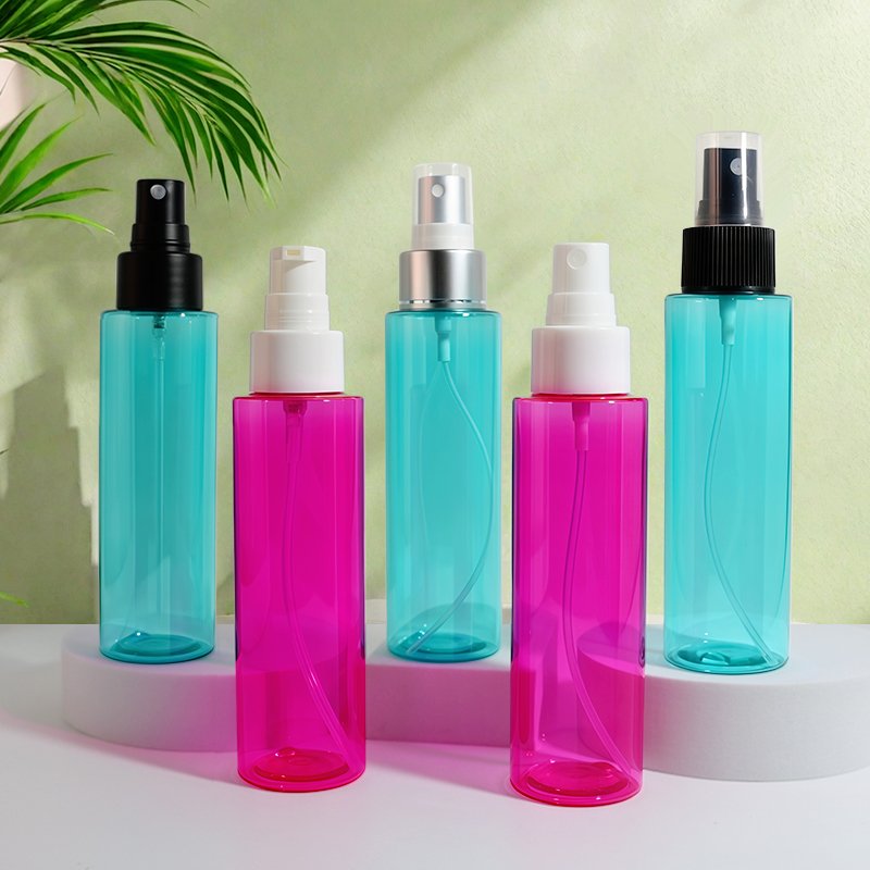 Travel Size 100ml PET Cosmetic Mist Empty Spray Bottle with 18mm Neck 18g