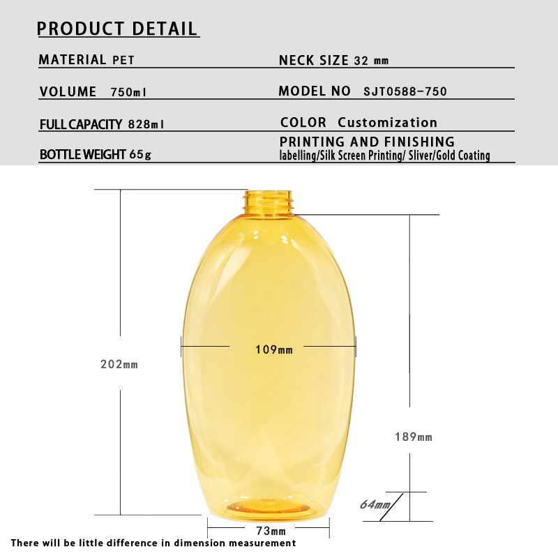 Bath & Body 750ml PET Bath Bottle for Body Wash & Shampoo (28mm Neck, 55g)