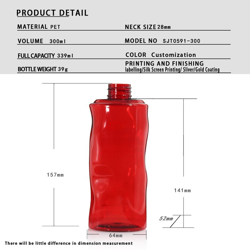 300ml PET Lotion Bottle for Lotion & Body Wash – 24mm Neck, 32g
